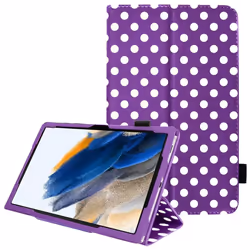 TECHGEAR Leather Case for Samsung Galaxy Tab A8 10.5" (SM-X200 / SM-X205) Premium PU Leather Slim Folio Stand Smart Case Cove ...