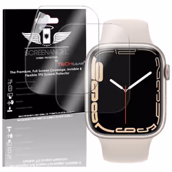 TECHGEAR [4 Pack] Screen Protectors fit Apple Watch 41mm Series 8, 7 [Screen Angel Edition] [FULL Display Screen Coverage] TP ...