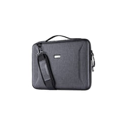 TECHGEAR Hard Shell Case for 12" - 13.3" Laptops, Zipped Travel Shockproof Sleeve Bag Case, Shoulder Strap fits MacBook Air 13", Macbook Pro 13 - GREY