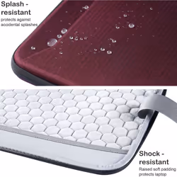 TECHGEAR Hard Shell Case for 12" - 13.3" Laptops, Zipped Travel Shockproof Sleeve Bag Case, Shoulder Strap fits MacBook Air...