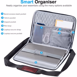 TECHGEAR Hard Shell Case for 12" - 13.3" Laptops, Zipped Travel Shockproof Sleeve Bag Case, Shoulder Strap fits MacBook Air...
