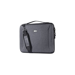 TECHGEAR Hard Shell Case for Laptops, Zipped Travel Shockproof Sleeve Case, Shoulder Strap, fits MacBook Pro 16" 2019-2021, MacBook Pro 15.4" - GREY