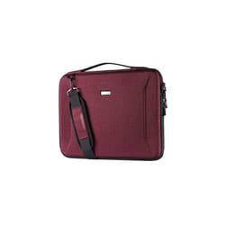 TECHGEAR Hard Shell Case for Laptops, Zipped Travel Shockproof Sleeve Case, Shoulder Strap, fits MacBook Pro 16" 2019-2021, MacBook Pro 15.4" - RED