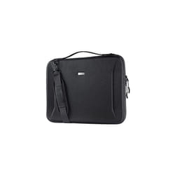 TECHGEAR Hard Shell Case for 15.6 -16" Laptops, Travel Shockproof Sleeve Case, Shoulder Strap, fits Lenovo Yoga Dell Inspiron 15/HP Envy 15/15 - BLACK