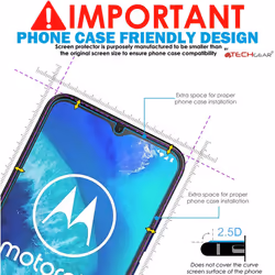 2 Pack of TECHGEAR GLASS Edition Compatible for Motorola Moto E20, Tempered Glass Screen Protector Covers [2.5D Round Edge] [9H...