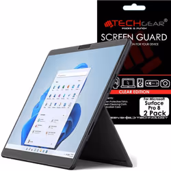 TECHGEAR [Pack of 2 Screen Protectors for Microsoft Surface Pro 8 (13" screen) - Ultra Clear Screen Protector Guard Cover +.. ...