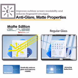 TECHGEAR Anti-Glare Screen Protector Compatible with Microsoft Surface Pro 8 - MATTE GLASS Edition Genuine Tempered Glass...