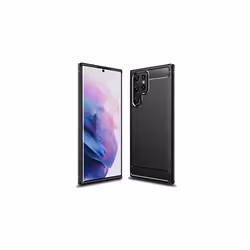 Samsung Galaxy S22 Ultra Carbon Fibre Case [Stealth Case] Flexible, Shockproof, Ultra Slim, Soft TPU Protective Cover with Carbon Fibre Detailing