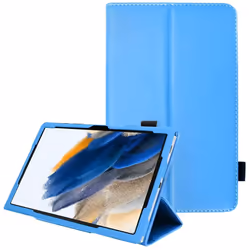 TECHGEAR Leather Case for Samsung Galaxy Tab A8 10.5" (SM-X200 / SM-X205) Premium PU Leather Slim Folio Stand Smart Case Cove ...
