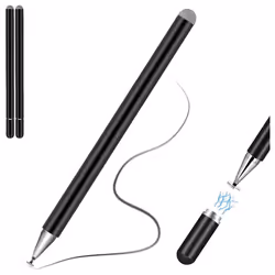 Stylus Pen, 2x TECHGEAR 2 in 1 Disc & Fiber Tip Stylus Pen for Touch Screens High Sensitivity Universal Pencil Compatible wit ...