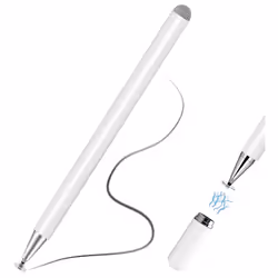 Stylus Pen, TECHGEAR 2 in 1 Disc & Fiber Tip Stylus Pen for Touch Screens High Sensitivity Universal Pencil Compatible with.. ...
