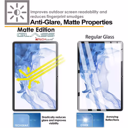 TECHGEAR Anti Glare Galaxy Tab S8 11" 2022 MATTE Glass Edition, Tempered Glass Screen Protector [9H Toughness]...