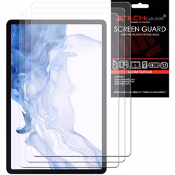 TECHGEAR 3 Pack Galaxy Tab S8 11" Screen Protectors (SM-X700 / SM-X706), Ultra CLEAR Screen Protector Guard Cover Designed fo ...