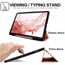 TECHGEAR Smart Case for Samsung Galaxy Tab S8 11" 2022 Release (SM-X700 / SM/X706) PU Leather Slim Smart Case Stand Cover with...