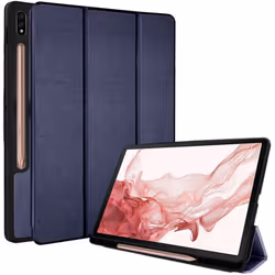 TECHGEAR Smart Case for Samsung Galaxy Tab S8 Plus (S8+) 12.4" 2022 (SM-X800 / SM/X806) PU Leather Slim Smart Case Stand Cove ...