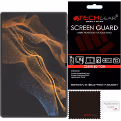 TECHGEAR 5 Pack Galaxy Tab S8 Ultra 14.6" Screen Protectors (SM-X900 / SM-X906), Ultra CLEAR Screen Protector for Samsung Gal ...