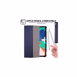 TECHGEAR iPad Air 5, 5th Generation Smart Case [Pencil Compatible] Slim Smart Case Tri-fold Stand Cover with Corner Protection [Auto Wake / Sle - Blue