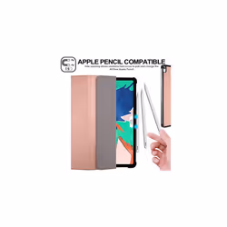 TECHGEAR iPad Air 5, 5th Generation Smart Case [Pencil Compatible] Slim Smart Case Tri-fold Stand Cover with Corner Protection [Auto Wake - Rose Gold