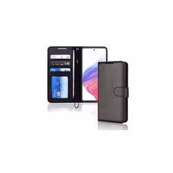 Samsung Galaxy A53 5G Leather Wallet Case, Flip Protective Cover with Wallet Card Holder, Stand and Wrist Strap - PU Leather  ...
