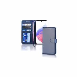 TECHGEAR Galaxy A53 5G Leather Wallet Case, Flip Protective Case Cover with Wallet Card Holder, Stand and Wrist Strap - Blue ...