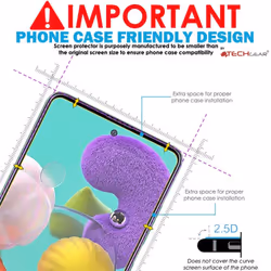 TECHGEAR GLASS Edition Compatible with Samsung Galaxy A53 5G, Tempered Glass Screen Protector Cover [2.5D Round Edge] [9H...