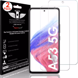 TECHGEAR [2 Pack] Screen Protector fits Samsung Galaxy A53 5G [Screen Angel Edition] [In-Display FingerID Support][Case...