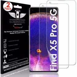 TECHGEAR [2 Pack Screen Protector fits Oppo Find X5 Pro 5G [Screen Angel Edition] [Case Friendly] [Bubble Free] [FULL Screen. ...