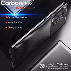 TECHGEAR Carbon Fibre Case for Oppo Find X5 5G [CarbonFlex Case] Flexible, Shockproof, Ultra Slim, Soft TPU Protective Shell...
