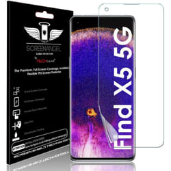 TECHGEAR Screen Protector fits Oppo Find X5 5G [Screen Angel Edition] [Case Friendly] [Bubble Free] [FULL Screen Coverage] TPU Film