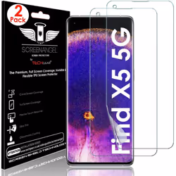 TECHGEAR [2 Pack Screen Protector fits Oppo Find X5 5G [Screen Angel Edition] [Case Friendly] [Bubble Free] [FULL Screen...