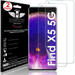 TECHGEAR [2 Pack Screen Protector fits Oppo Find X5 5G [Screen Angel Edition] [Case Friendly] [Bubble Free] [FULL Screen...