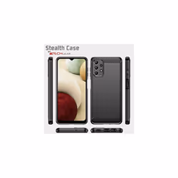 Galaxy A13 Carbon Fibre Case [Stealth Case] Flexible, Shockproof, Ultra Slim, Soft TPU Protective Shell Cover, Carbon Fibre Detailing