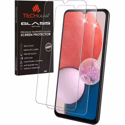 2 Pack TECHGEAR GLASS Edition Compatible with Samsung Galaxy A13, Tempered Glass Screen Protector Covers [2.5D Round Edge] [9 ...