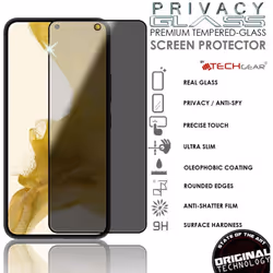 TECHGEAR Anti Spy Screen Protector fits Samsung Galaxy S22 Plus 5G - PRIVACY Filter 3D GLASS Edition Genuine Tempered Glass...