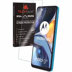 TECHGEAR GLASS Edition Compatible for Motorola Moto G22, Tempered Glass Screen Protector Cover [2.5D Round Edge] [9H Hardness ...