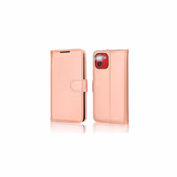 TECHGEAR Galaxy A03 Leather Wallet Case, Flip Protective Case Cover with Wallet Card Holder, Stand and Wrist Strap - PU Leather with Magne - Rose Gold
