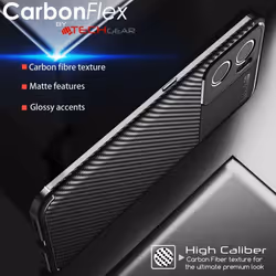 TECHGEAR Carbon Fibre Case for Oppo Find X5 Lite 5G [CarbonFlex Case] Flexible, Shockproof, Ultra Slim, Soft TPU Protective...