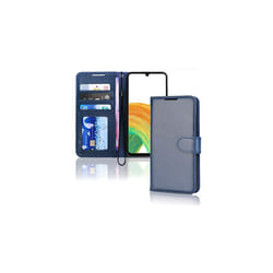 Samsung Galaxy A33 5G Leather Wallet Case, Flip Protective Cover with Wallet Card Holder, Stand and Wrist Strap - PU Leather with Magnetic Clos - Blue