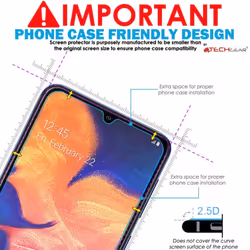 TECHGEAR GLASS Edition Compatible with Samsung Galaxy A33 5G, Tempered Glass Screen Protector Cover [2.5D Round Edge] [9H...