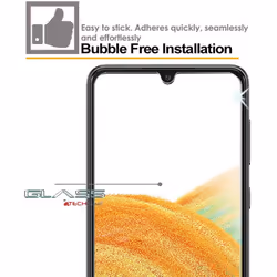 2 Pack TECHGEAR GLASS Edition Compatible with Samsung Galaxy A33 5G, Tempered Glass Screen Protector Covers [2.5D Round Edge]...