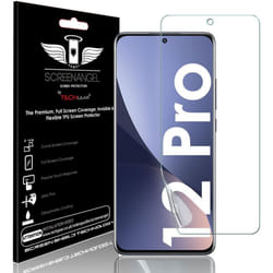 TECHGEAR Screen Protector fits Xiaomi 12 Pro 5G [Screen Angel Edition] [Case Friendly] [Bubble Free] [FULL Screen Coverage] TPU Film
