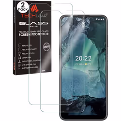 TECHGEAR 2 Pack GLASS Edition Compatible with Nokia G21 / Nokia G11, Tempered Glass Screen Protector Covers [2.5D Round Edge] ...
