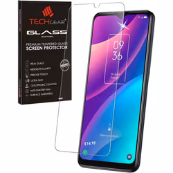 TECHGEAR GLASS Edition Compatible for TCL 306, TCL 305, TCL 30 SE & TCL 20 R 5G Tempered Glass Screen Protector Cover [9H Har ...