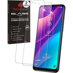 2 Pack of TECHGEAR GLASS Edition Compatible for TCL 306, TCL 305, TCL 30 SE, TCL 20 R 5G Tempered Glass Screen Protector Covers