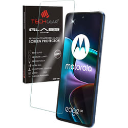 TECHGEAR GLASS Edition Compatible for Motorola Moto Edge 30 5G, Tempered Glass Screen Protector Cover [9H Hardness] [No-Bubble]