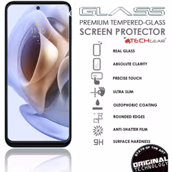 TECHGEAR GLASS Edition Compatible for Motorola Moto Edge 30 5G, Tempered Glass Screen Protector Cover [9H Hardness] [No-Bubble]