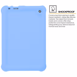 TECHGEAR Bumper Case fits All-New Amazon Fire 7" (2022 Release / 12th Generation) Shockproof Soft Silicone Protective Easy Grip Case + Pr - LIGHT BLUE