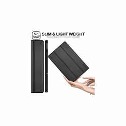 TECHGEAR Smart Case for Lenovo Tab M10 Plus 3rd Gen 2022 (10.6") TB125 / TB128 PU Leather Slim Stand Cover with Corner Protection [Auto Wake / - Black