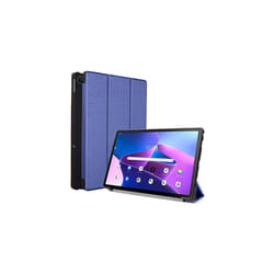 TECHGEAR Smart Case for Lenovo Tab M10 Plus 3rd Gen 2022 (10.6") TB125 / TB128 PU Leather Slim Stand Cover with Corner Protection [Auto Wake / - Blue