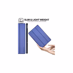 TECHGEAR Smart Case for Lenovo Tab M10 Plus 3rd Gen 2022 (10.6") TB125 / TB128 PU Leather Slim Stand Cover with Corner Protection [Auto Wake / - Blue